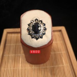 Gold sapphire and diamond ring.